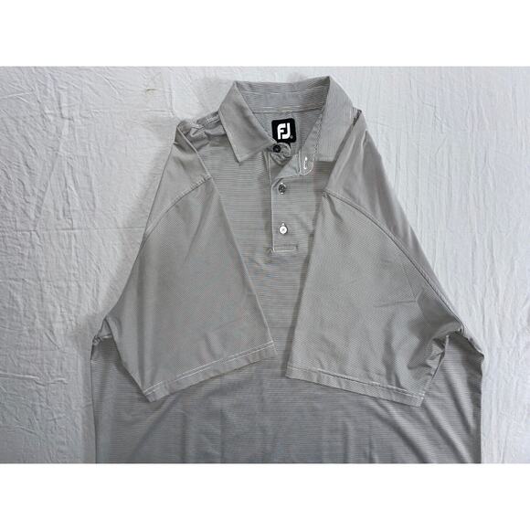 FootJoy 12% Spandex Stretch Polo Golf Shirt. Cohasse 1916 Stitched. Size L, EUC! - Picture 3 of 6